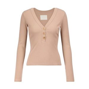 Citizens Of Humanity Beige Long Sleeve Top